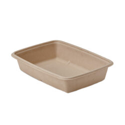 Sabert Fiber Rectangle Container 30 oz 9 in x 6 in 46130F300N