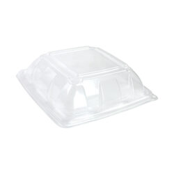 Sabert PP Clear Dome Lid for Square Container 9 in x 9 in 51901F300PP