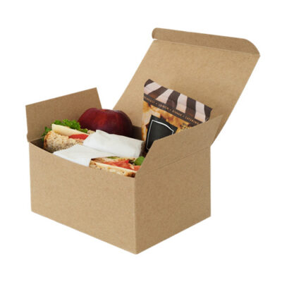 Sabert Paper Kraft Lunch Box 8 in x 6 in 9620