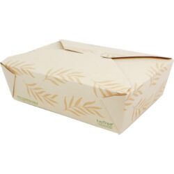 World Centric 3 Paper NoTree Container - 65 oz - 8.7 x 6.25 x 2.5 - TO-NT-3