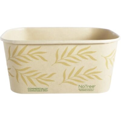 World Centric Paper NoTree Box Container - 32 oz - 6.8 x 4.7 x 3 - CT-NT-32