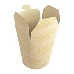 World Centric Paper NoTree Tall Take Out Container - 16 oz - 3 x 3 x 3.87 - TO-NT-16T