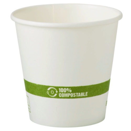 10oz White Compostable Paper Takeout Containers